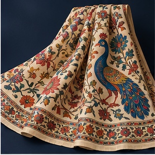 Kalamkari Sarees fabric reference